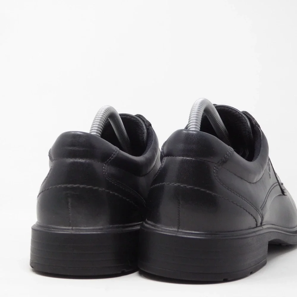 Ecco Mens Oxfords Dress Shoes Black Gore-Tex Leather Lace Up 42 / 8-8.5